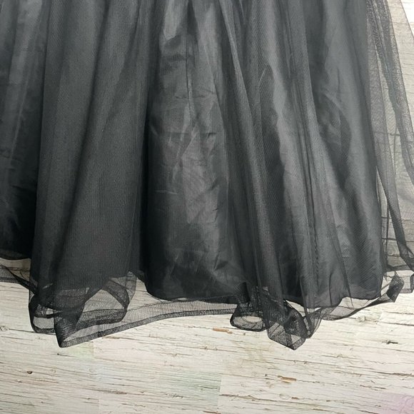 My Michelle black gray sparkle two piece set crop top tulle skirt size 3 - Picture 15 of 16